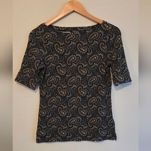 Lauren Ralph Lauren Paisley Top